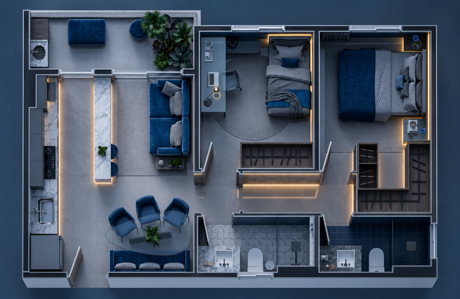 Planta 51,15m2